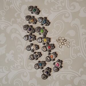 Adorable Handmade Robot Charms